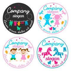 Obraz premium Badge of children's clothes