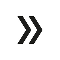 Fototapeta premium Double arrow. Vector.