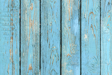 Fototapeta premium Vintage wooden boards of blue color as background