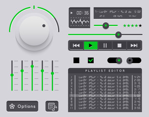 Audio player template.