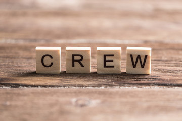 Concept of crew and team in business