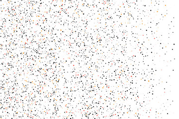 Abstract geometric background. Numerous colorful dots scattered on white background