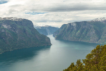 Obraz premium Norwegian nature with a fjord