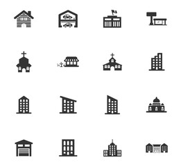 Building icons set