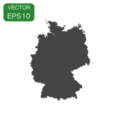 Germany map icon. Business cartography concept germany pictogram. Vector illustration on white background.