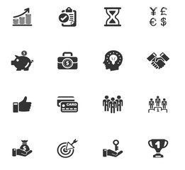 Business icons set