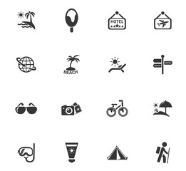Fototapeta premium Travel icons set