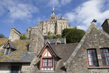 Naklejka premium Abbaye mont saint michel