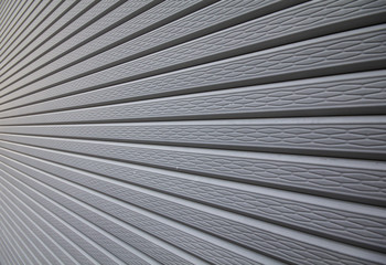shutter door ,close-up from a side view