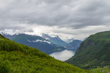 Fototapeta na wymiar Norwegian nature with a fjord