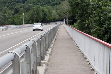 the road across the river
