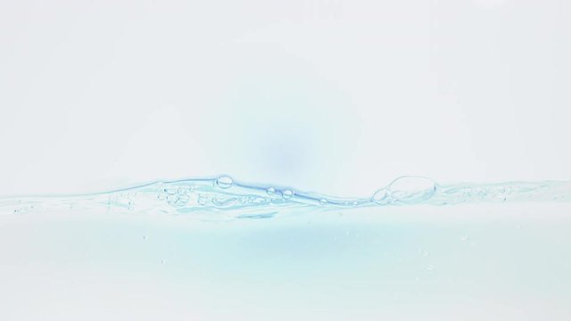 Water surface splash in slow motion 