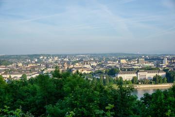 Panorama von Koblenz mir deutschen Eck