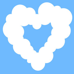 Background with a cloud