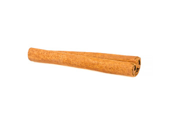 Cinnamon stick on white background