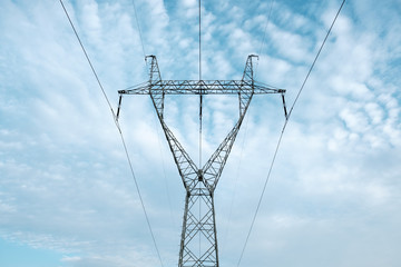 high voltage electricity tower