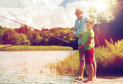 Grandfather Grandson Fishing Images – Browse 4,427 Stock Photos