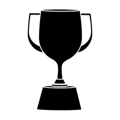 trophy cup isolated icon vector illustration design