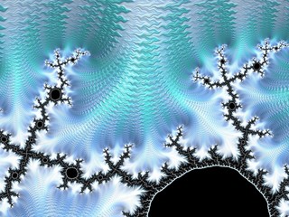 Beautiful Fractal for the explanation of sea. Beautiful, educational interpretation geometry 