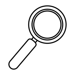 magnifying glass isolated icon vector illustration design