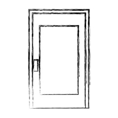 room door isolated icon vector illustration design