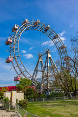 Ferris wheel in the Prater park in Vienna, Austria