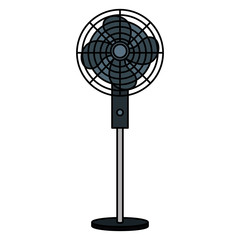 electric fan isolated icon vector illustration design