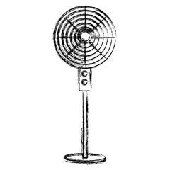 electric fan isolated icon vector illustration design