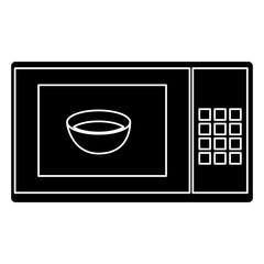 microwave oven isolated icon vector illustration design