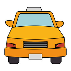 taxi front service icon vector illustration design