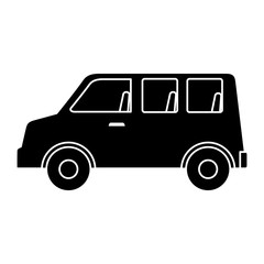 van vehicle isolated icon vector illustration design