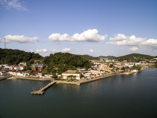 Fototapeta na wymiar Sao francisco do sul city. Santa Catarina. July, 2017