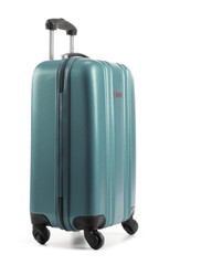 Travel suitcase isolated on white background