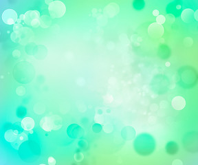 Fototapeta na wymiar Abstract blue green bokeh blurs background
