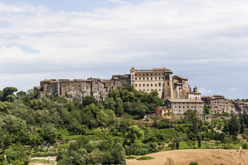 Fototapeta na wymiar View of Bomarzo town in Italy