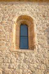 Rural church window.