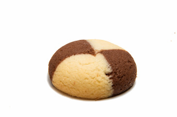 Striped cookie isolated