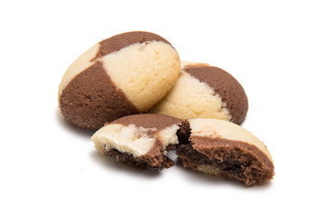 Striped cookie isolated