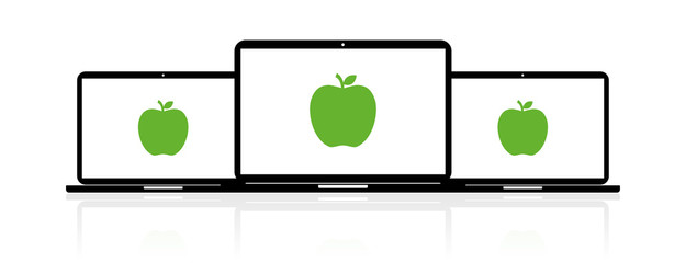 Laptop Banner - Apfel