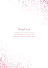 Pink page corner design template 