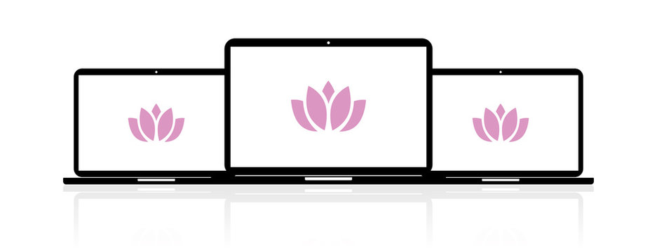 Laptop Banner - Lotus