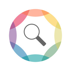 farbiges Icon - Suche - Suchmaschine