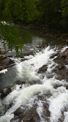Waterfall in Carpathian