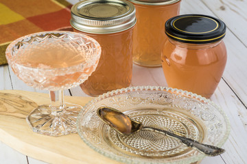 Homemade mesquite bean jelly.