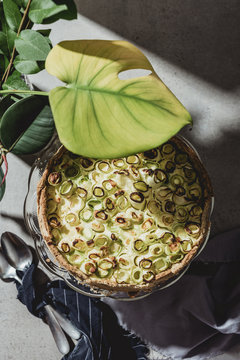 Tart with zucchini