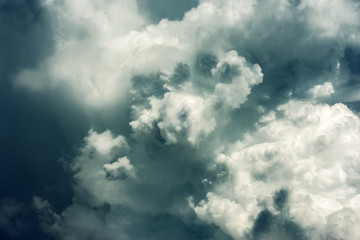 The sky in the clouds