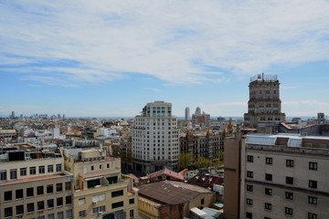 Panoramic view of barcelona 7
