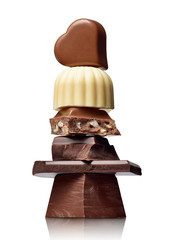 chocolate sweet food dessert stack syrup