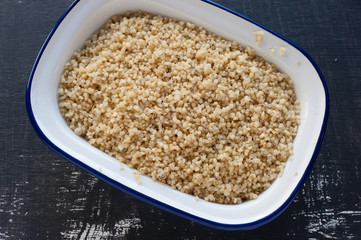 Balanced meal with quinoa