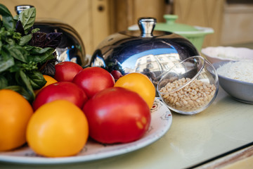 fresh, ripe  tomatoes